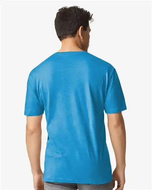 Gildan 3000g Light Cotton T-shirt - 3000 - Heather Sapphire