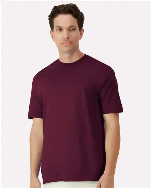 Gildan 3000g Light Cotton T-shirt - 3000 - Maroon