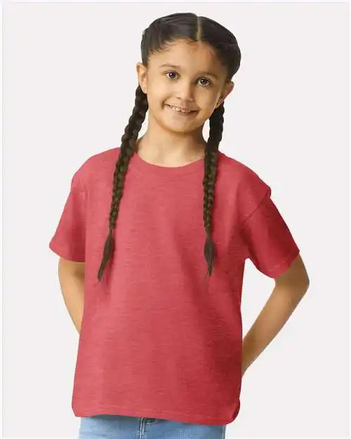 Gildan 64000b Softstyle® Youth T-shirt - Heather Red