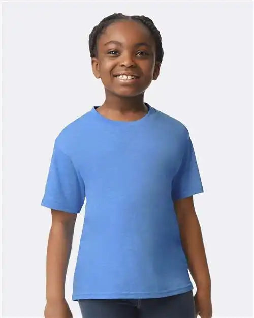 Gildan 64000b Softstyle® Youth T-shirt - Heather Royal