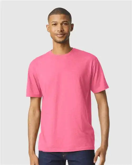 Gildan 64000cvc Softstyle® Cvc T-shirt - Pink Lemonade Mist