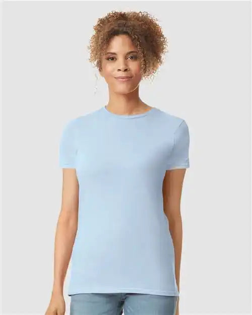 Gildan 64000l Softstyle® Women’s T-shirt - Light Blue