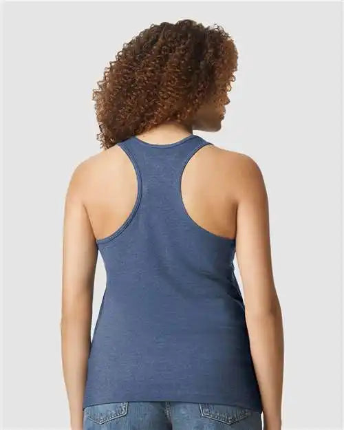 Gildan 64220lcvc Softstyle® Women’s Cvc Racerback Tank Top - Navy Mist