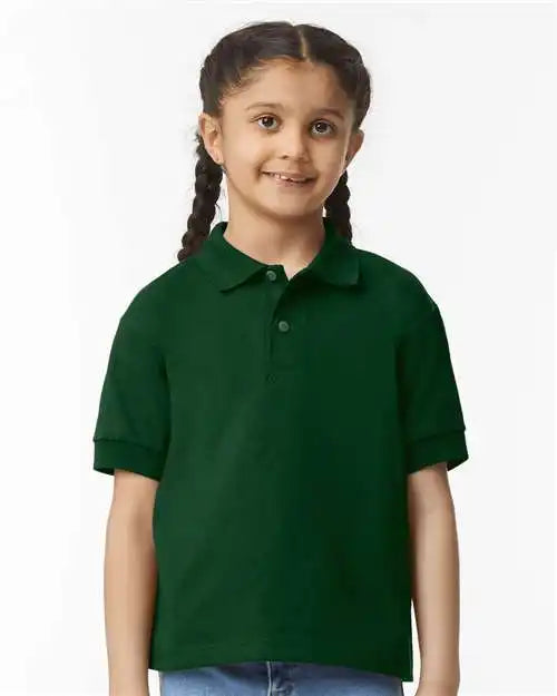 Gildan 8800b Dryblend® Youth Jersey Polo - Forest Green