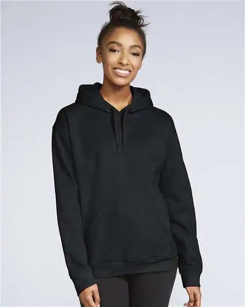Gildan Sf500 Softstyle® Midweight Hooded Sweatshirt - Black