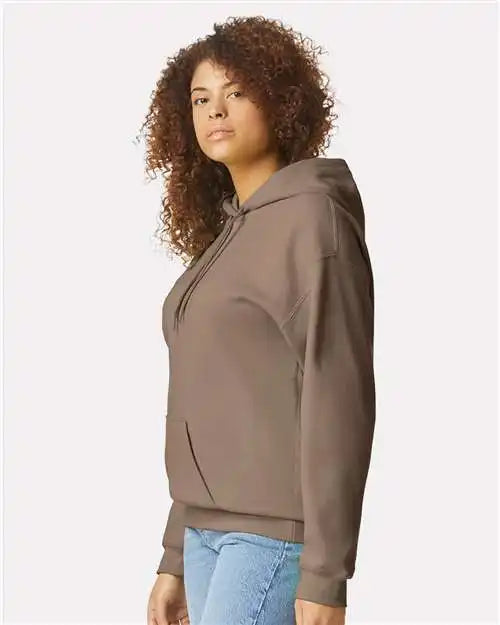 Gildan Sf500 Softstyle® Midweight Hooded Sweatshirt - Brown Savana