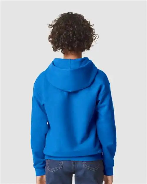 Gildan Sf500b Softstyle® Youth Midweight Hooded Sweatshirt - Royal