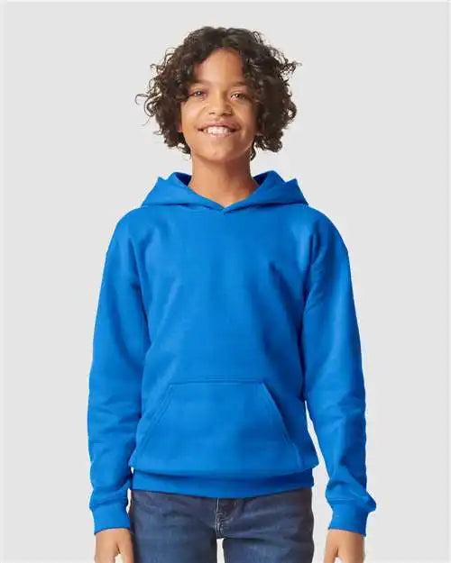 Gildan Sf500b Softstyle® Youth Midweight Hooded Sweatshirt - Royal