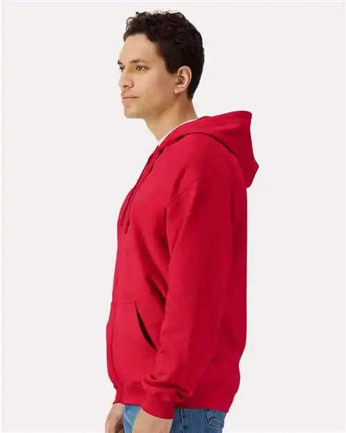 Gildan Sf600 Softstyle® Full-zip Hooded Sweatshirt - Red