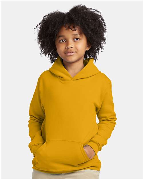 Gold Ecosmart® Youth Hooded Sweatshirt - P473