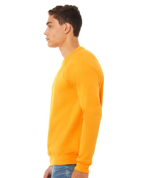 Gold Sponge Fleece Raglan Crewneck Sweatshirt - 3901