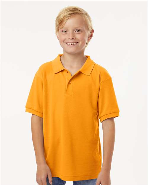Gold Youth Pique Polo - 62800Y