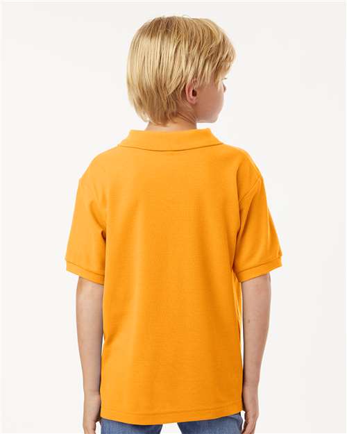 Gold Youth Pique Polo - 62800Y