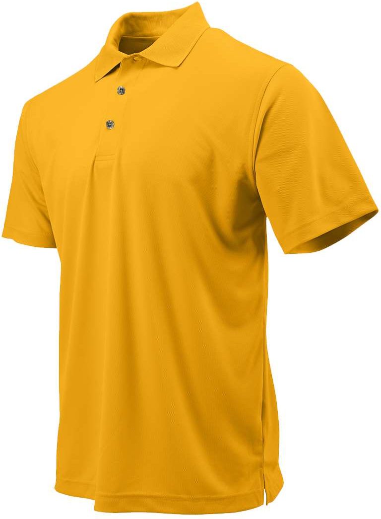 Gold Youth Saratoga Performance Mini Mesh Polo - 108Y