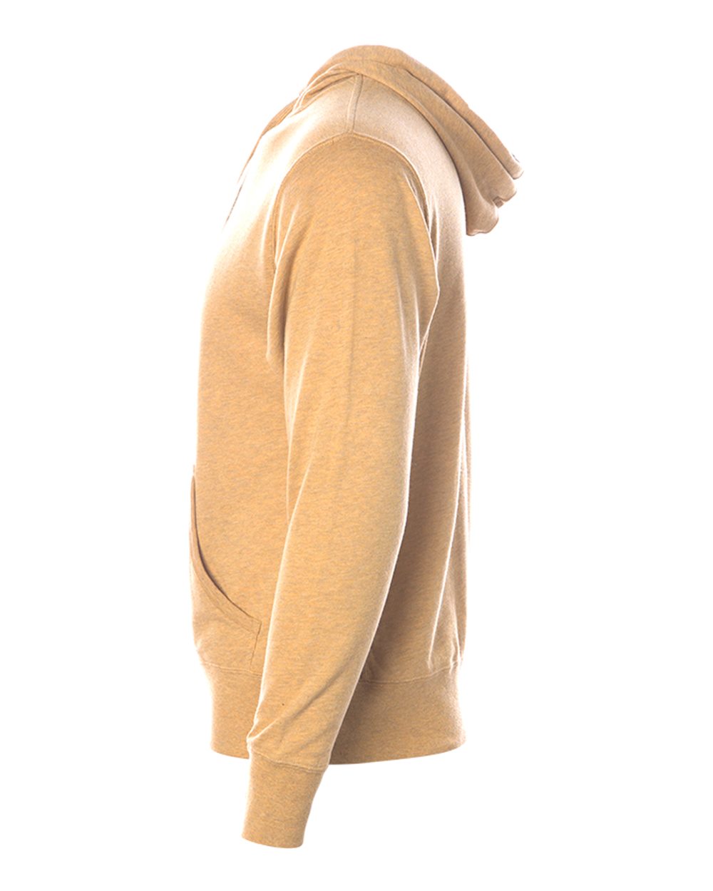 Golden Wheat Heather Midweight French Terry Hooded Sweatshirt - PRM90HT