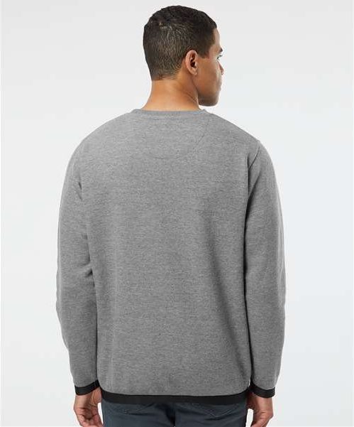 Granite Heather/ Black The Statement Fleece Crewneck Sweatshirt - 6789