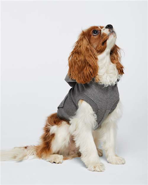 Granite Heather Doggie 3-End Fleece Hoodie - 3926