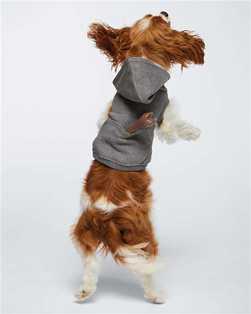 Granite Heather Doggie 3-End Fleece Hoodie - 3926