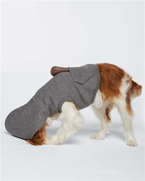 Granite Heather Doggie 3-End Fleece Hoodie - 3926