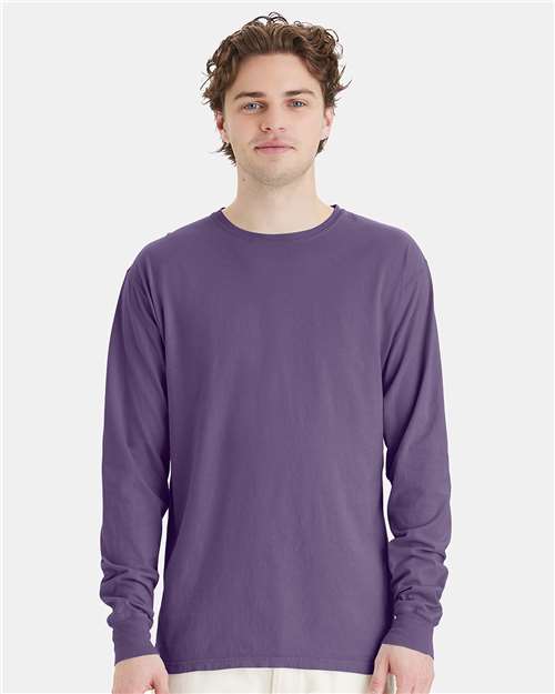 Grape Soda Garment-Dyed Long Sleeve T-Shirt - GDH200