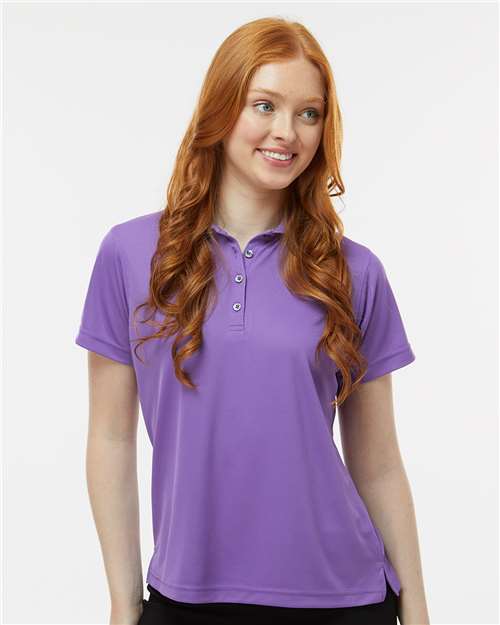Grape Women's Saratoga Performance Mini Mesh Polo - 104