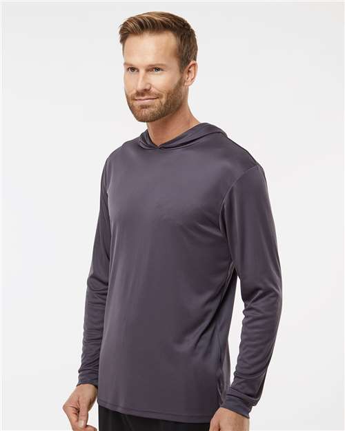 Graphite Bahama Performance Hooded Long Sleeve T-Shirt - 220