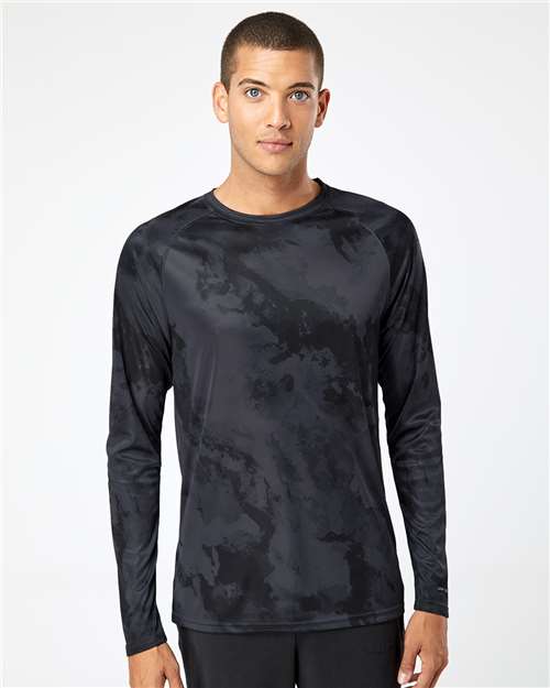 Graphite Cabo Camo Performance Long Sleeve T-Shirt - 228
