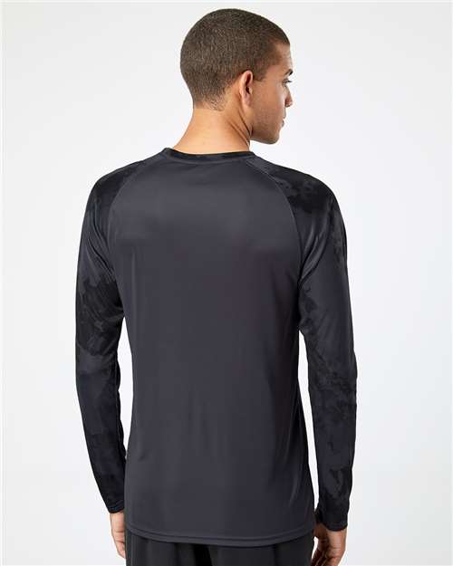 Graphite Cabo Camo Performance Long Sleeve T-Shirt - 228
