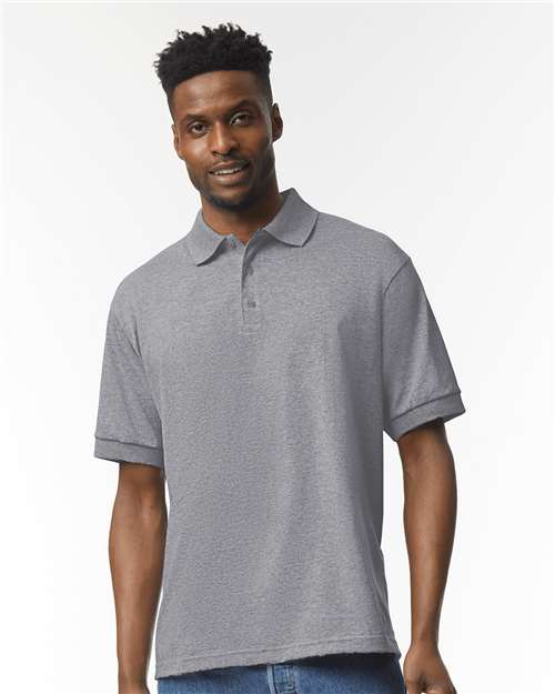 Graphite Heather DryBlend® Jersey Polo - 8800