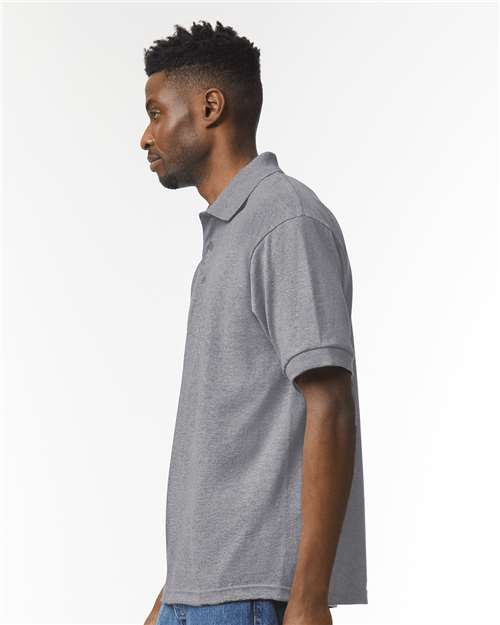 Graphite Heather DryBlend® Jersey Polo - 8800