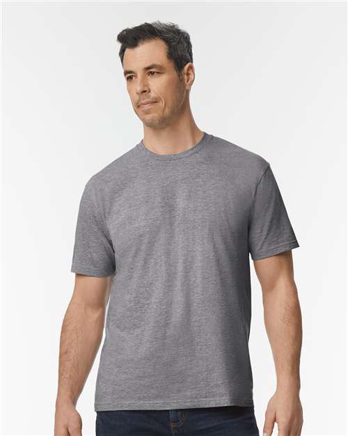 Graphite Heather Softstyle® Midweight T-Shirt - 65000