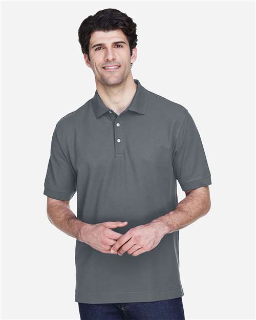 Graphite Men's Pima Piqué Polo - D100