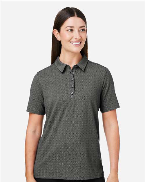 Graphite/ Silver Women's Crownlux Performance® Geo Polo - DG101W