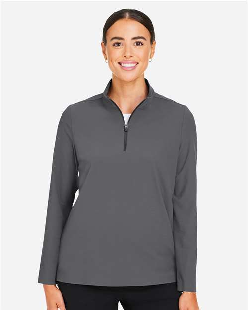 Graphite Women's CrownLux Performance® Windsor Welded Quarter-Zip Pullover - DG410W