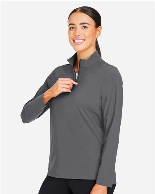 Graphite Women's CrownLux Performance® Windsor Welded Quarter-Zip Pullover - DG410W