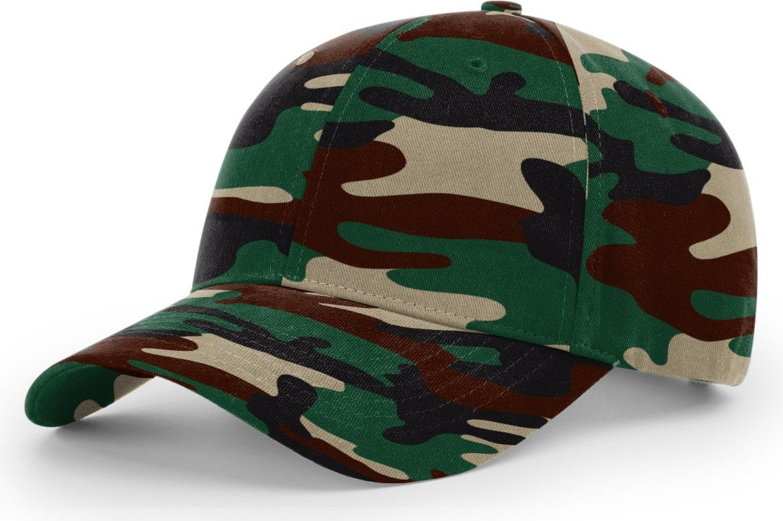 Green Camo Casual Twill Camo Strapback
