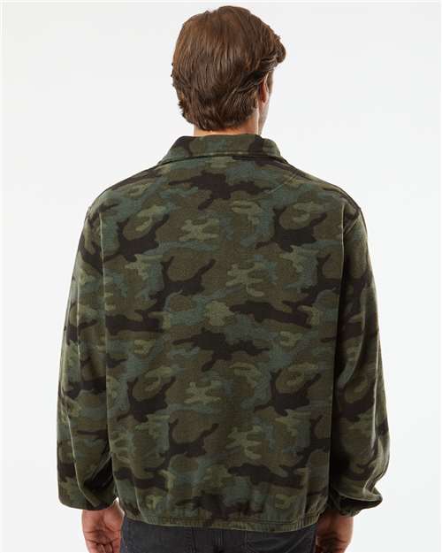 Green Camo Polar Fleece Full-Zip Jacket - 3062