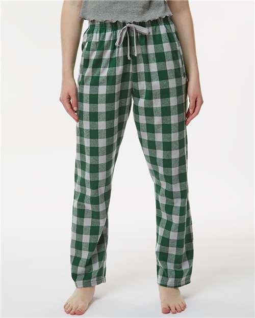 Green/ Oxford Buffalo Women's Haley Flannel Pants - BW6620