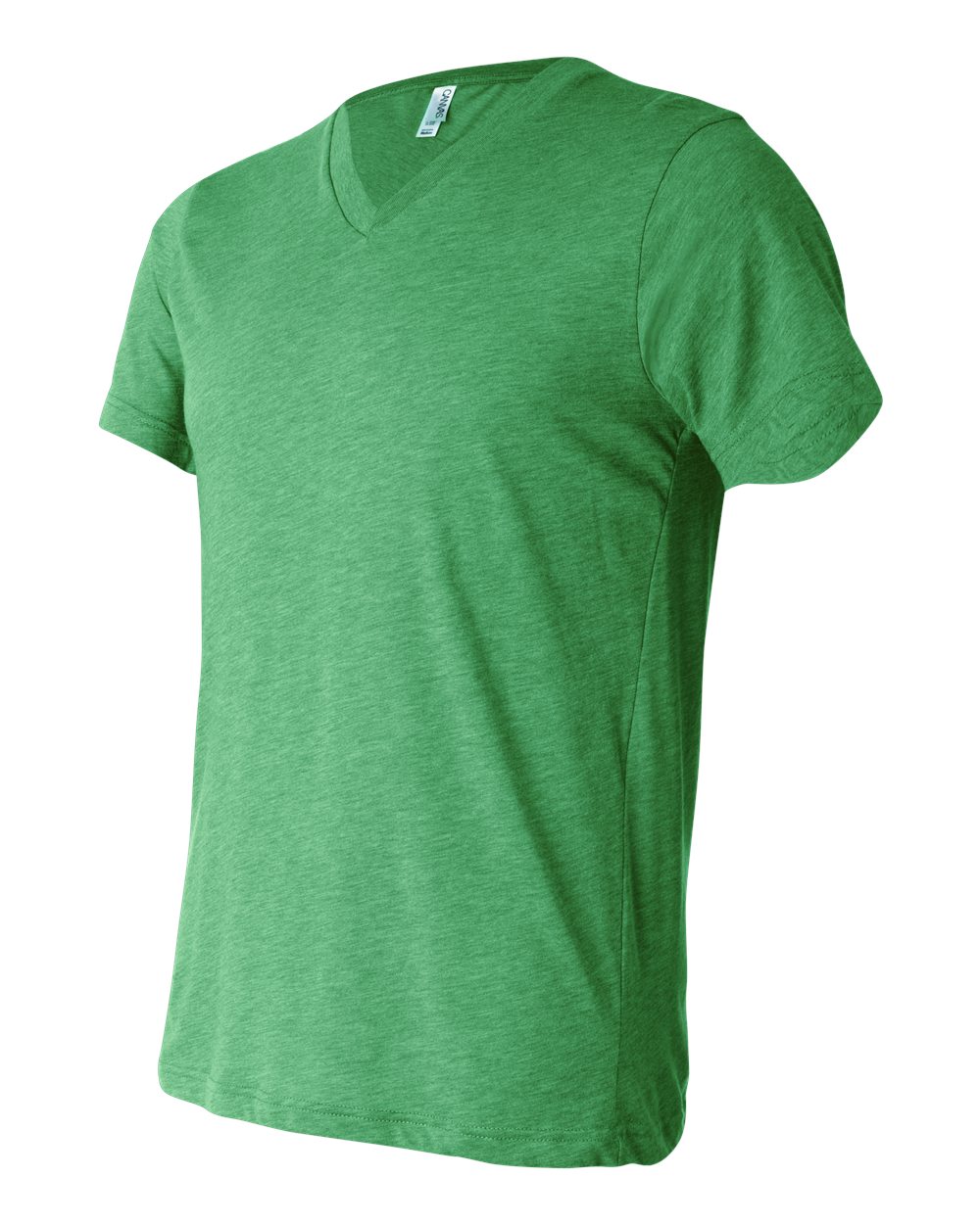 Green Triblend Triblend V-Neck Short Sleeve Tee - 3415