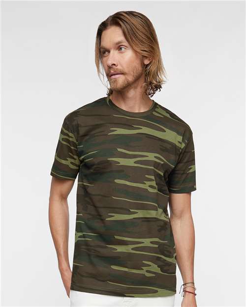 Green Woodland Camo Tee - 3907