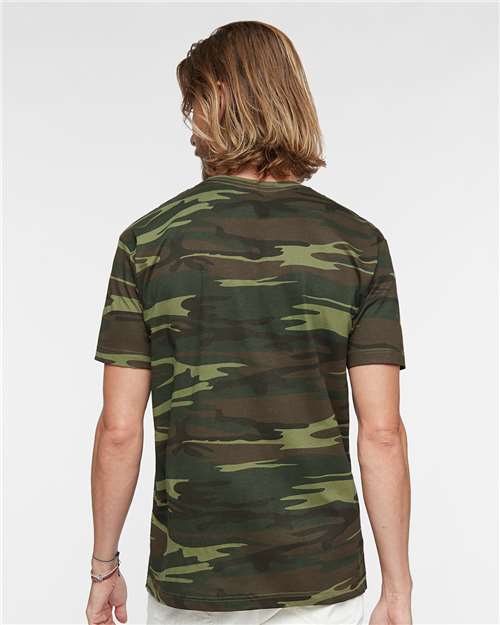 Green Woodland Camo Tee - 3907