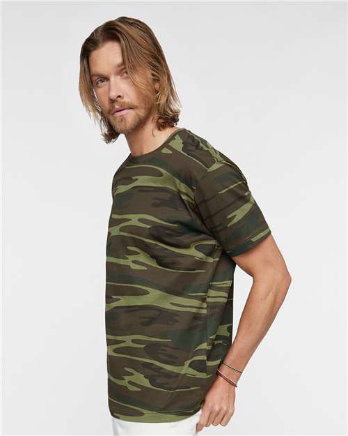 Green Woodland Camo Tee - 3907