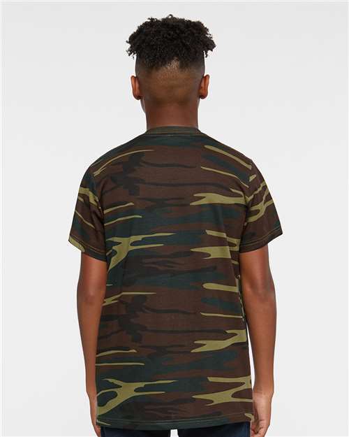 Green Woodland Youth Camouflage T-Shirt - 2207