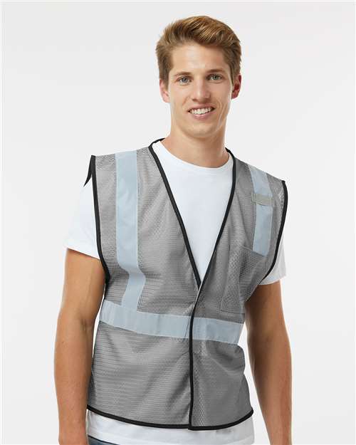 Grey - B131 EV Series® Enhanced Visibility Non-ANSI Vest - B120-131