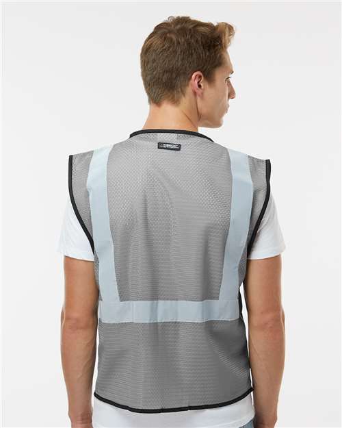 Grey - B131 EV Series® Enhanced Visibility Non-ANSI Vest - B120-131