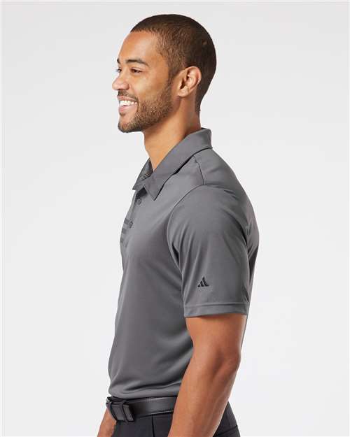 Grey Five/ Black 3-Stripes Chest Polo - A324