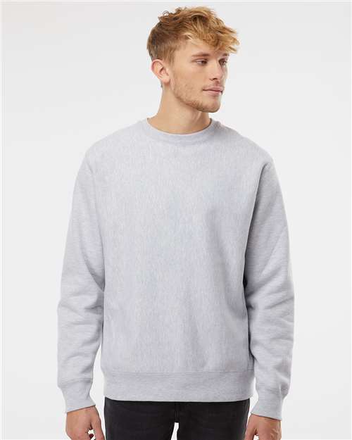 Grey Heather Legend - Premium Heavyweight Cross-Grain Crewneck Sweatshirt - IND5000C