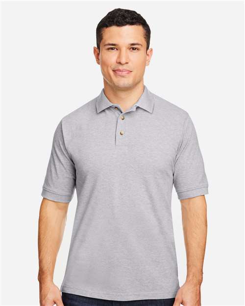 Grey Heather Men's Pique Polo - M200