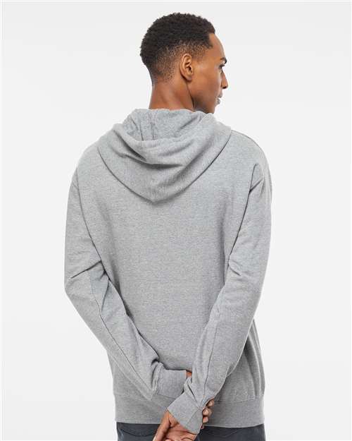 Grey Heather Midweight Full-Zip Hooded Sweatshirt - SS4500Z