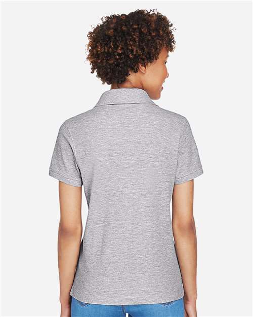Grey Heather Women's Pima Piqué Polo - D100W
